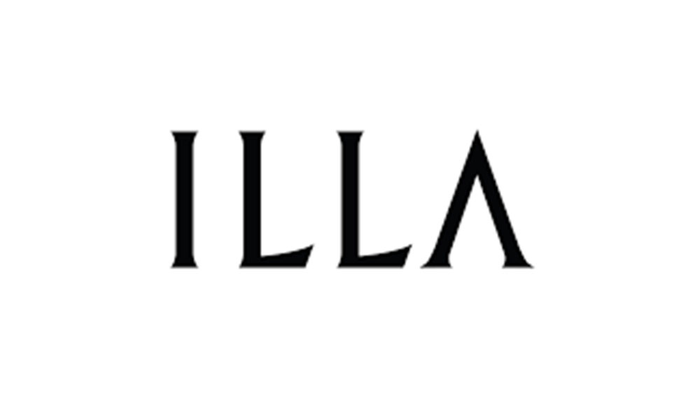 Minimalist black ILLA logo representing the modern eyewear brand - Hometown Eyecare