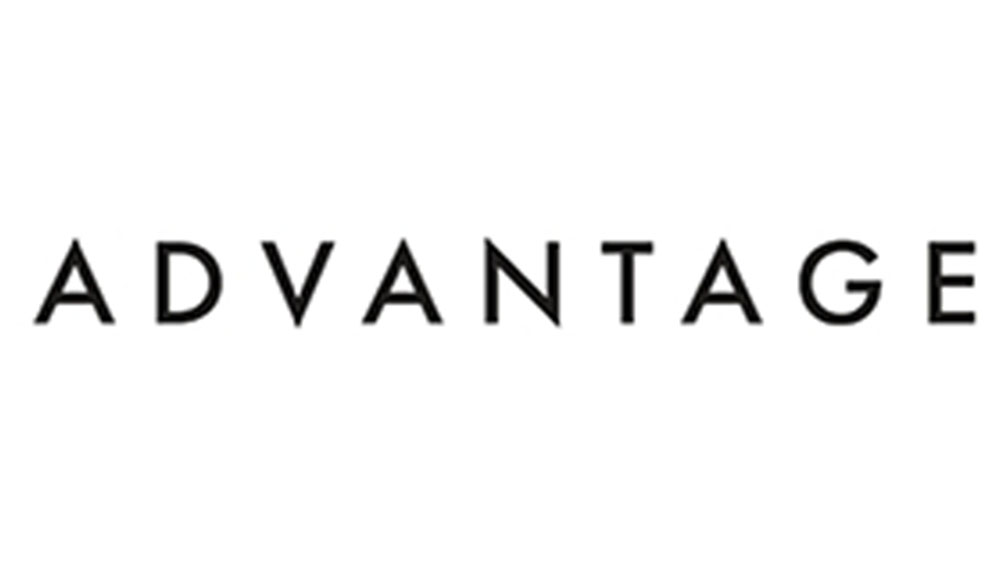 Black text logo of Advantage eyewear brand, featured at Hometown Eyecare - Hometown Eyecare