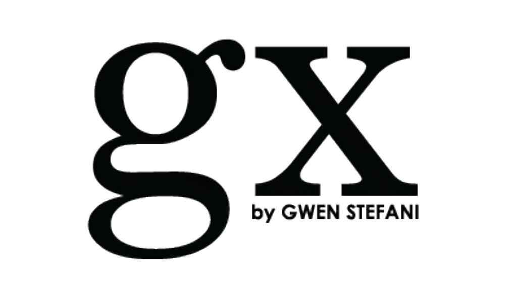 Black gx by Gwen Stefani logo representing the gx eyewear collection, available at Hometown Eyecare